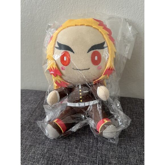 Demon Slayer Rengoku Chokonokko Bandai Ichiban Kuji E Prize Plush BNWT - Picture 1 of 3